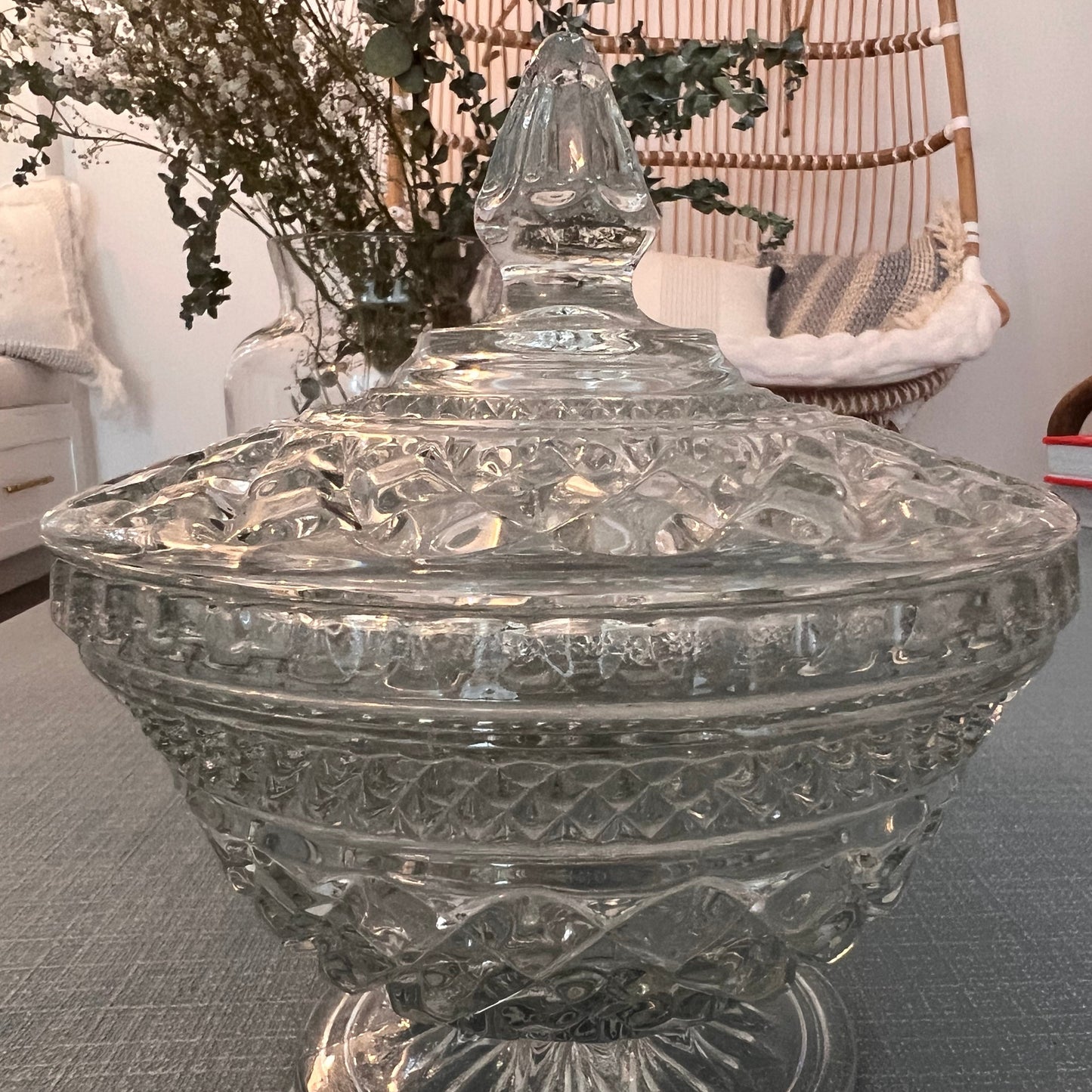 Crystal Candy Dish with Lid