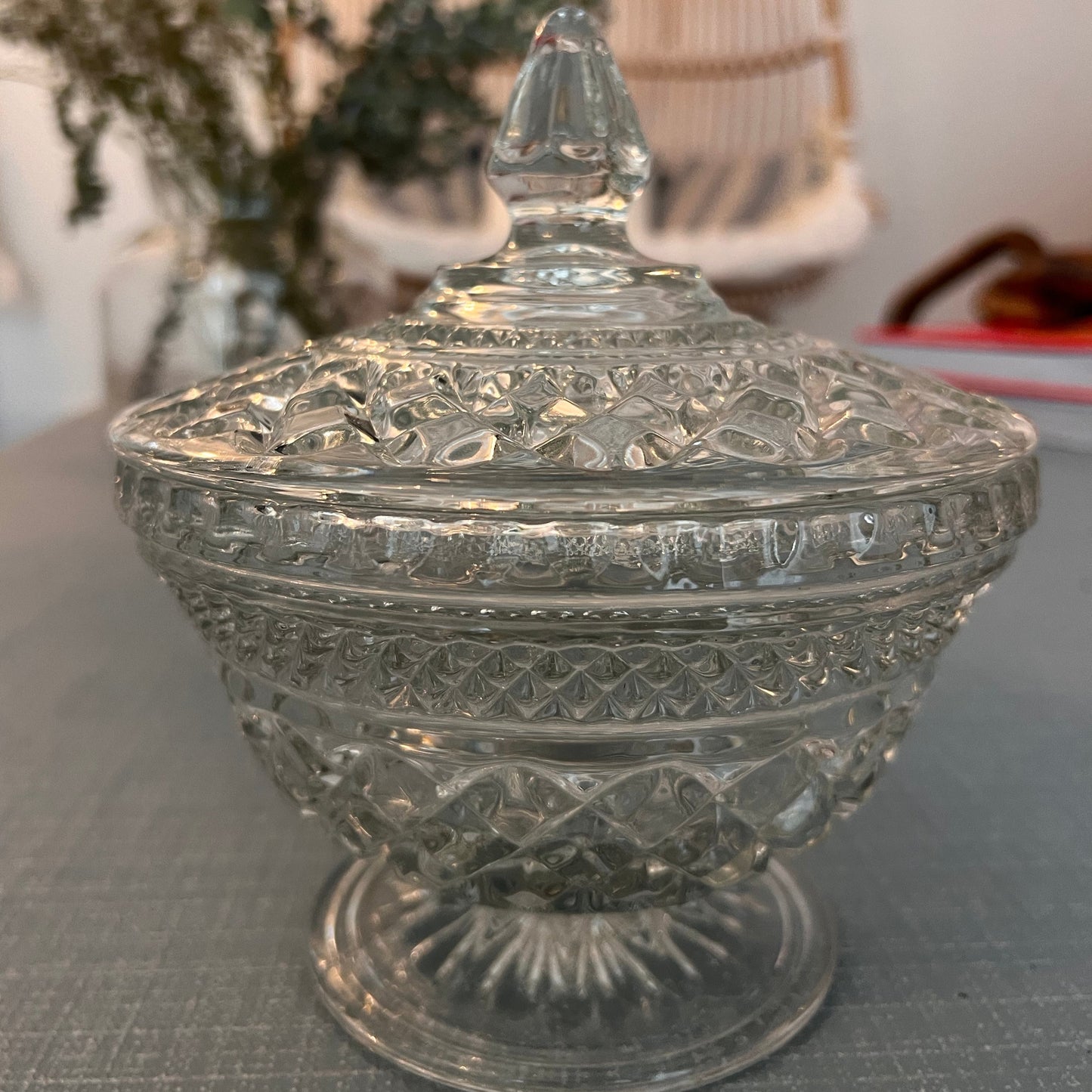 Crystal Candy Dish with Lid