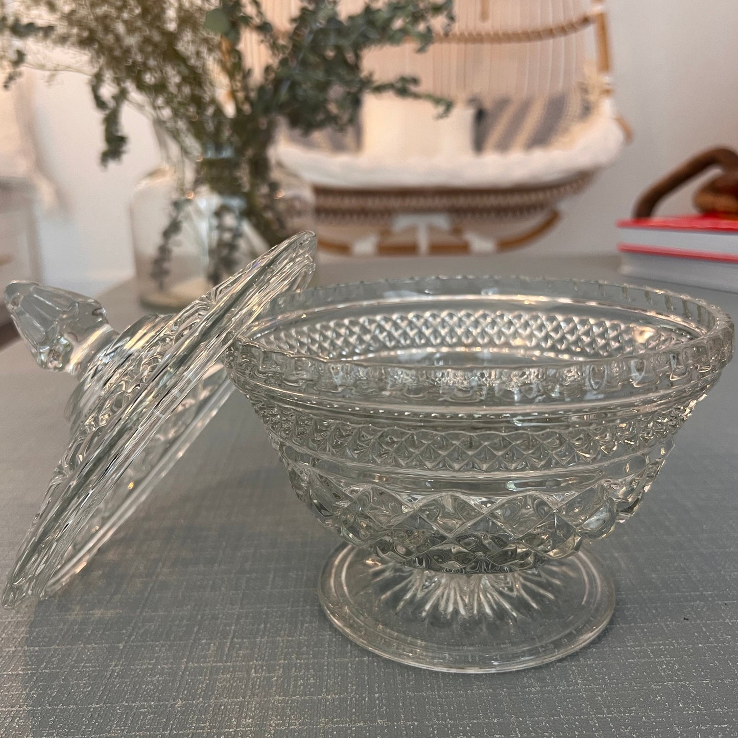 Crystal Candy Dish with Lid